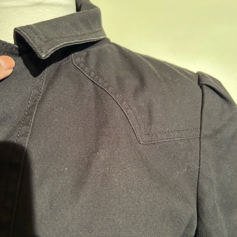 Diesel Black Utility Jacket Button Down Size Large - Picture 7 of 12